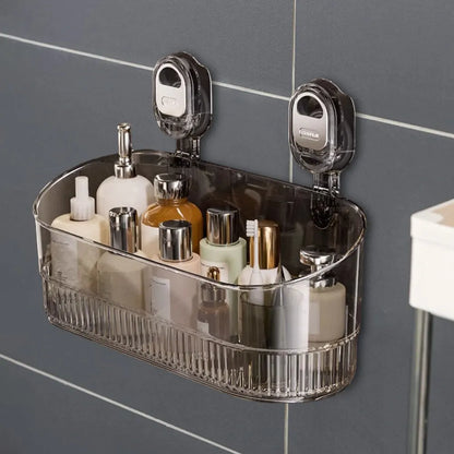 Suction Mount Shower Basket No Drill