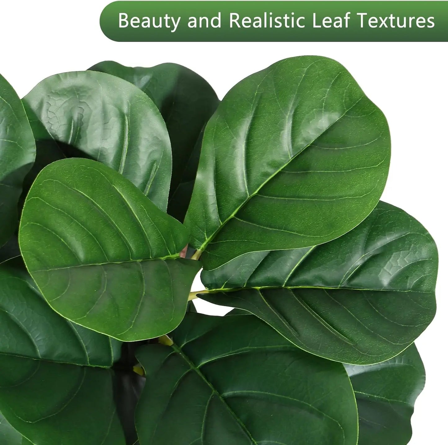 Artificial Fiddle Leaf Fig Tree (4–7 FT) – Lifelike Faux Indoor Floor Plant with Pot for Home & Living Room Decor