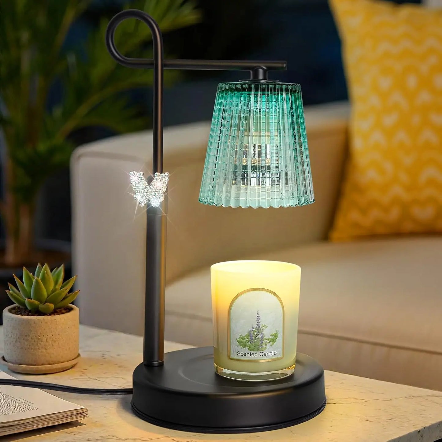 Timer Dimmer Candle Warmer Lamp with Adjustable Height Wax Melter for Home Decor and Gifts