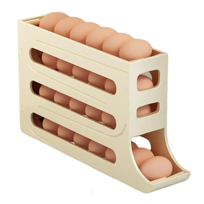 Refrigerator Rolling Egg Storage Organizer