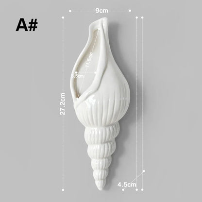 Sanibel Shell Ceramic Vase