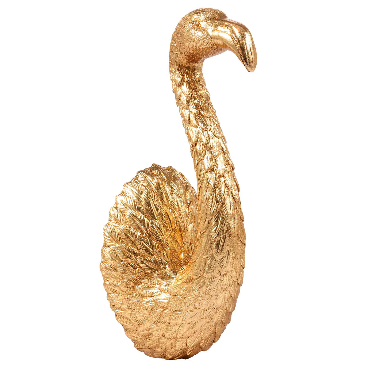 Golden Palm Flamingo Wall Sculpture