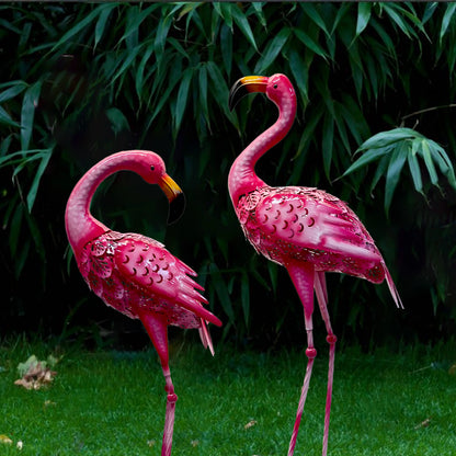 Palm Beach Flamingo Garden Pair