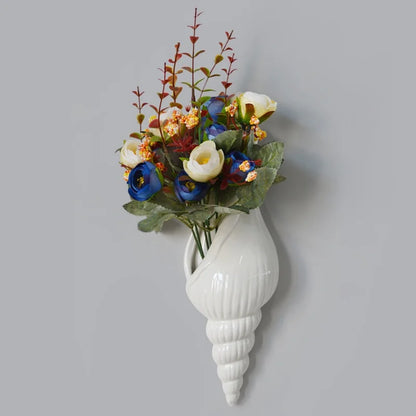 Sanibel Shell Ceramic Vase