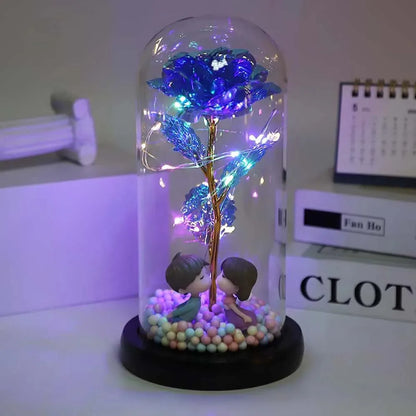 Galaxy Glass Rose Forever Eternal Crystal Flower