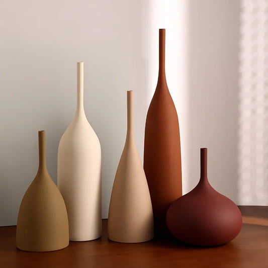 Harbor Mist Textured Ceramic Vase