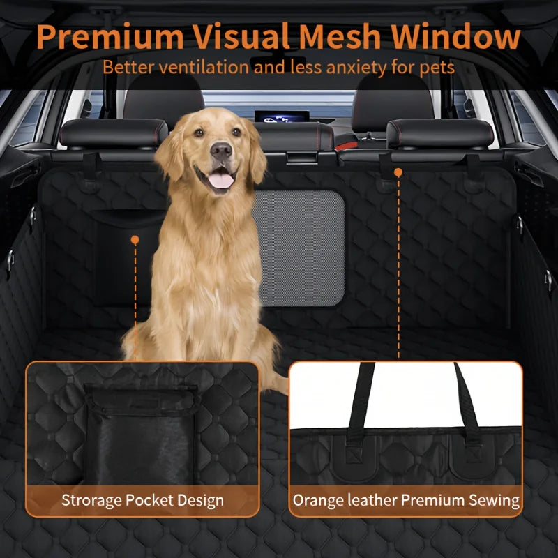 Dog Car Seat Cover Storage Pockets