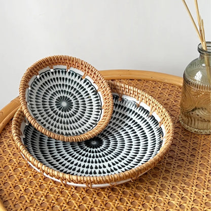 Seaside Woven Entertaining Tray
