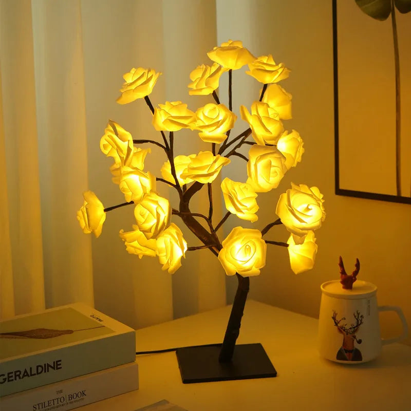 LED Rose Tree Lights USB Atmosphere Lighting