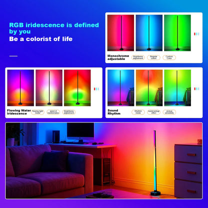 Floor Lamp RGB Color with Music Sync Modern 16 Million Color Changing