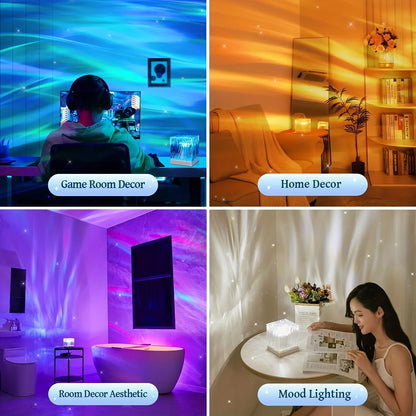 Ocean Wave Projector Light 16 Colors Remote LED
