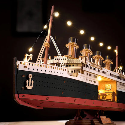 Luxury Cruise Ship 3D Puzzle LED Light Up Model