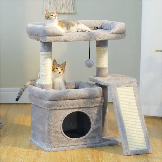 Small Cat Tree Scratching Post Top Perch