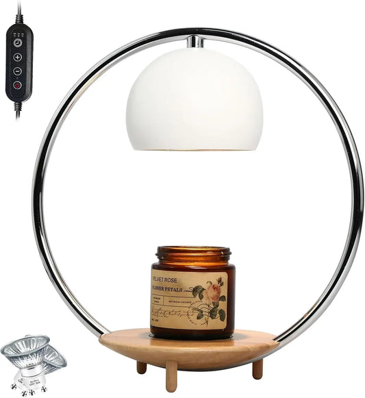 Electric Candle Warmer Lamp with Timer & Dimmer, Safe Wax Melter for Jar Candles, Home Decor Gift