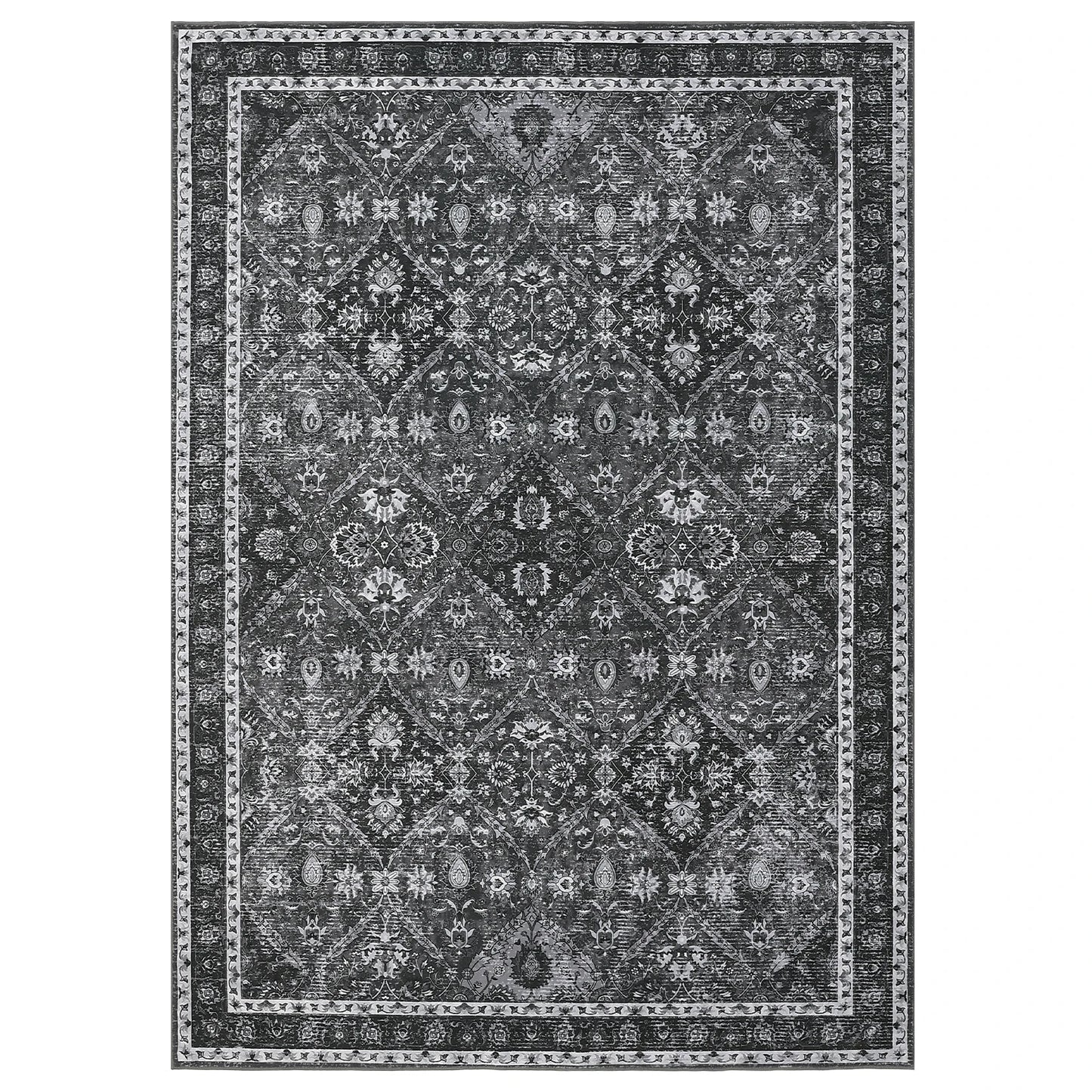 Rug Living Room Machine Washable Vintage