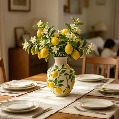 Citrus Grove Ceramic Vase