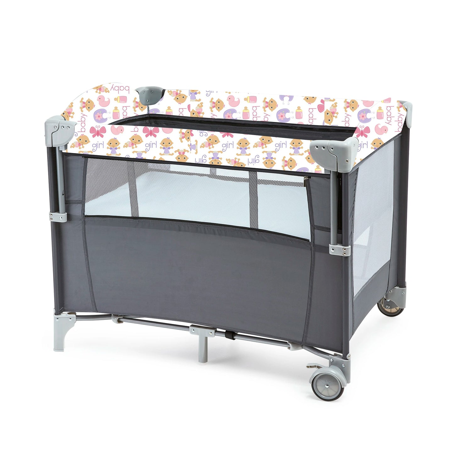 Folding Pack and Play Bassinet – Portable Baby Play yard with Travel-Friendly Design and Easy Setup