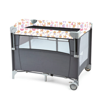 Folding Pack and Play Bassinet – Portable Baby Play yard with Travel-Friendly Design and Easy Setup