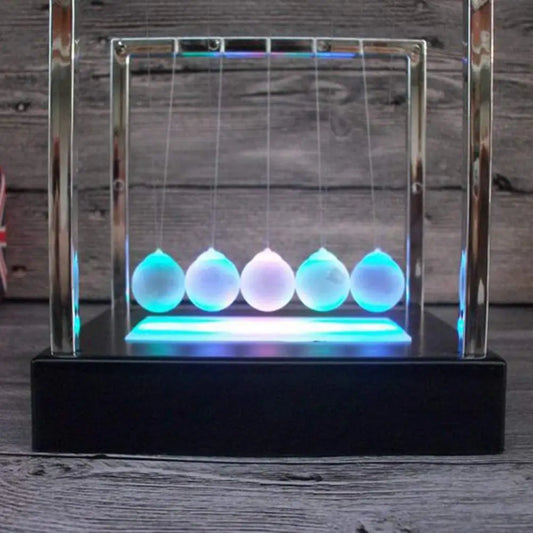 Newtons Swing Ball LED Light Up Kids Toys Home and Office Decor