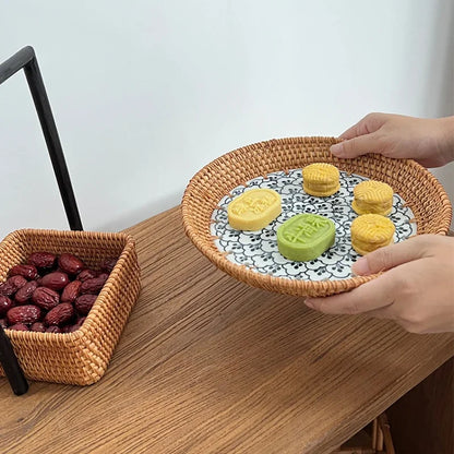 Seaside Woven Entertaining Tray