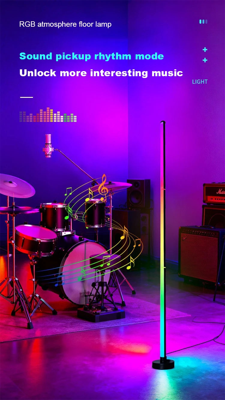 Floor Lamp RGB Color with Music Sync Modern 16 Million Color Changing