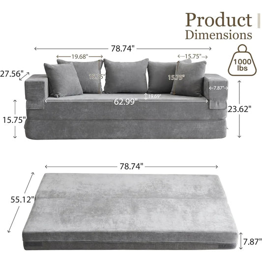 Queen Size Convertible Sofa Bed