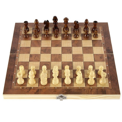 Magnetic Wooden Folding Chess Set