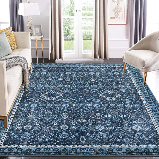 Rug Living Room Machine Washable Vintage