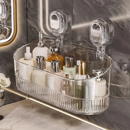 Suction Mount Shower Basket No Drill