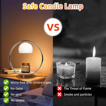 Electric Candle Warmer Lamp with Timer & Dimmer, Safe Wax Melter for Jar Candles, Home Decor Gift