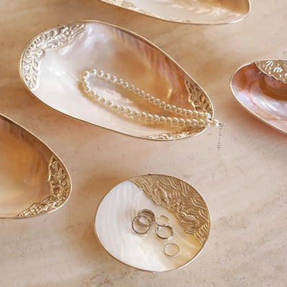 Mussel Jewelry Storage Tray Natural Large Shell