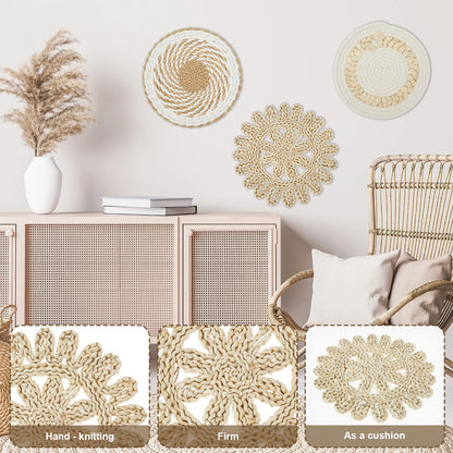Seabreeze Natural Woven Wall Basket Collection – 11 Piece Set