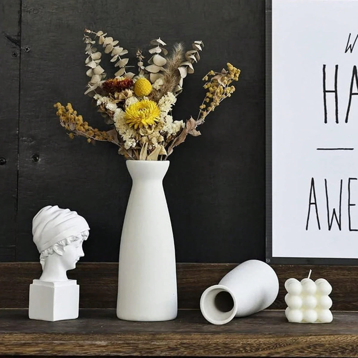 Driftwood Ceramic Vase Trio