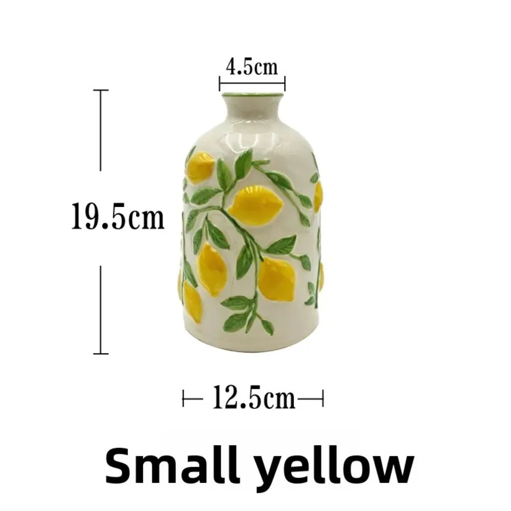 Citrus Grove Ceramic Vase
