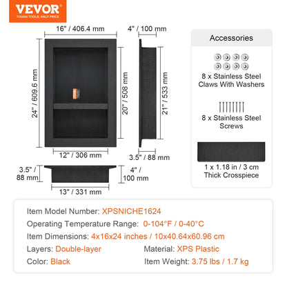 Shower Niche Recessed Shelf