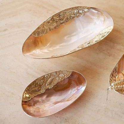 Mussel Jewelry Storage Tray Natural Large Shell
