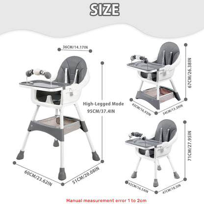 High Chair Portable Convertible Toy Rack