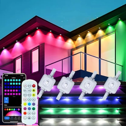 Smart Permanent Outdoor Lights String IP67 Waterproof App Remote Control Music Sync