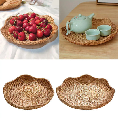 Suncoast Round Woven Tray