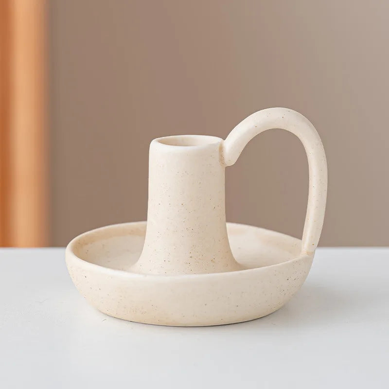 Seaside Loop Ceramic Candlestick