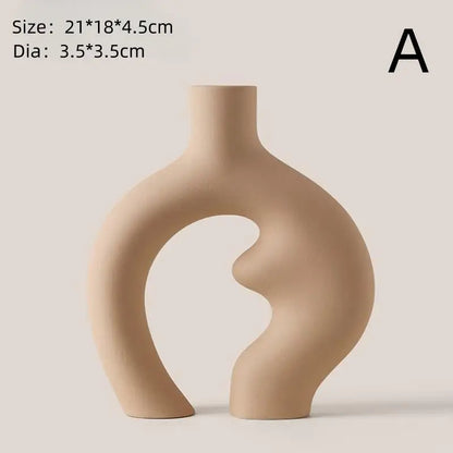 Palm Beach Ring Ceramic Vase