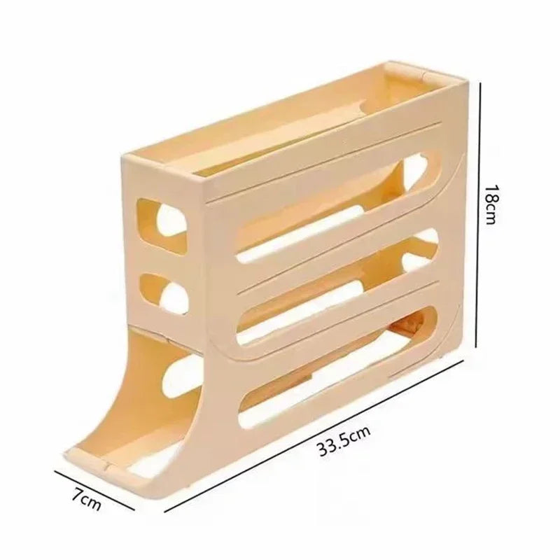 Refrigerator Rolling Egg Storage Organizer