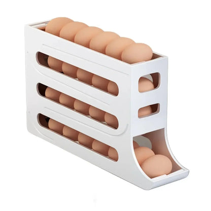 Refrigerator Rolling Egg Storage Organizer