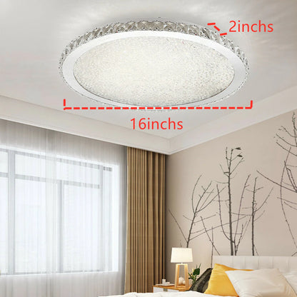 16" Modern Crystal Ceiling Light Pendant Chandelier