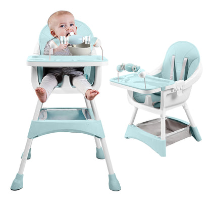 High Chair Portable Convertible Toy Rack