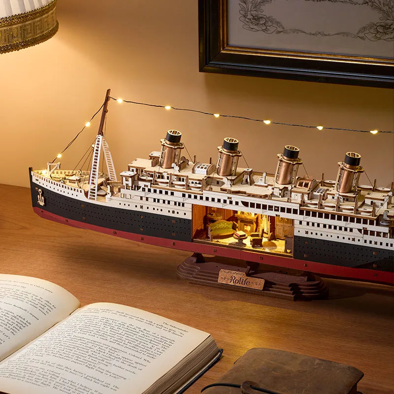 Luxury Cruise Ship 3D Puzzle LED Light Up Model