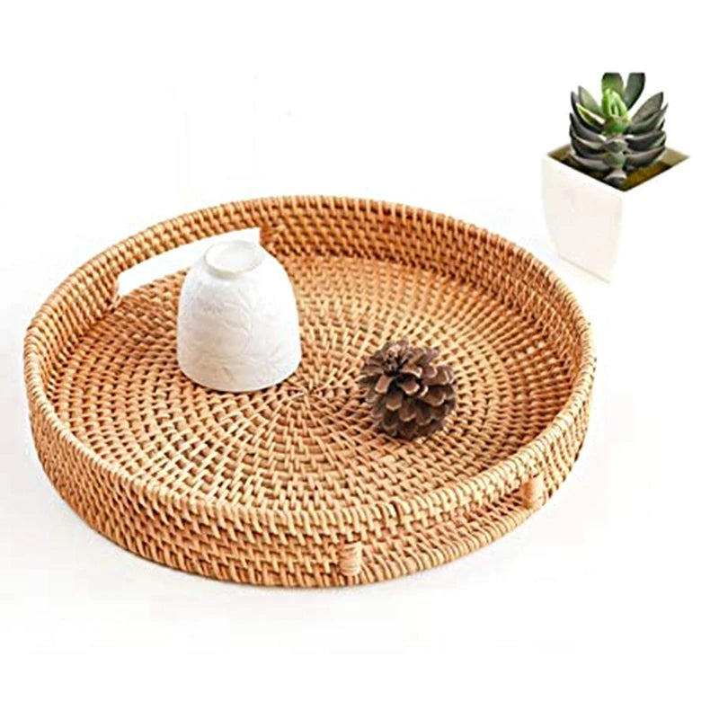 Gulf Coast Rattan Ottoman Tray