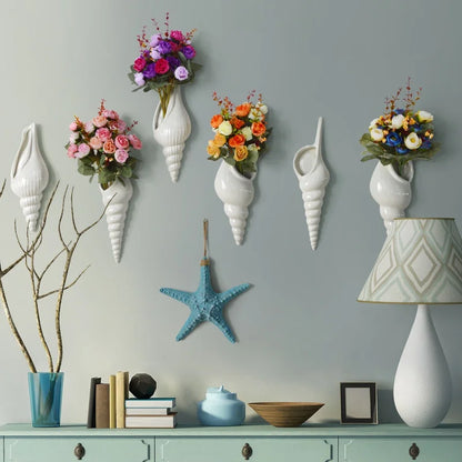 Sanibel Shell Ceramic Vase