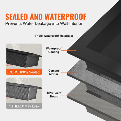 Shower Niche Recessed Shelf