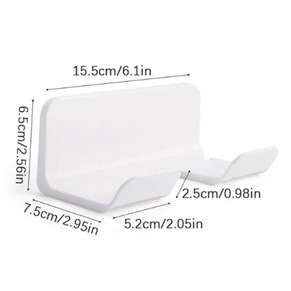 Wall Mounted Hair Dryer Holder – No-Drill Bathroom Organizer & Space-Saving Blow Dryer Storage Rack